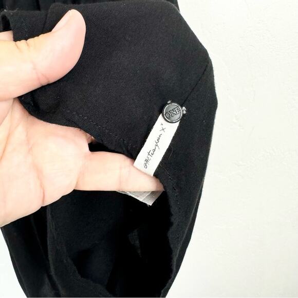 One Teaspoon Plant T-Back Ruffle Tiered Mini Dress Black XS Minimal Whimsigoth - Picture 9 of 15